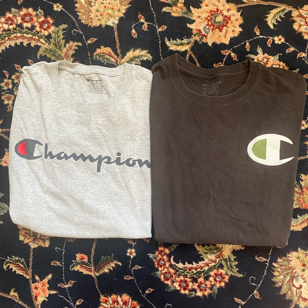 3 champion teeshirts X-Large